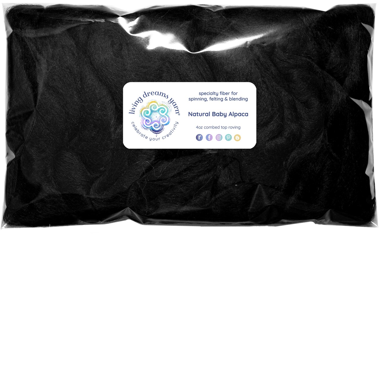 Baby Alpaca Fiber - Premium Quality, Luxuriously Soft, Natural Undyed, Combed Top Roving